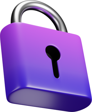 Purple 3D Lock